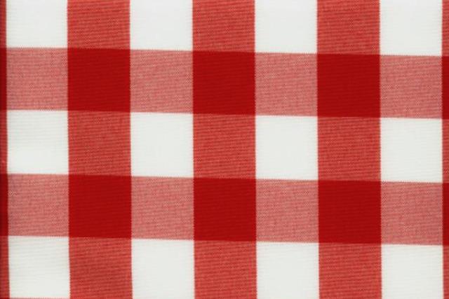 Rental store for Red   White Check Linens in Fresno CA