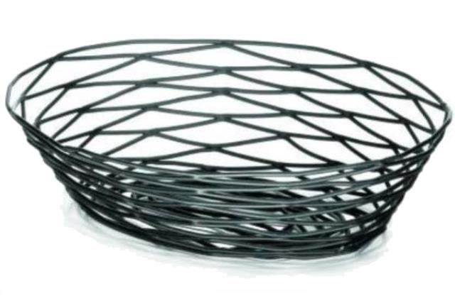 Rental store for Bread Basket, Oval Artisan Metal Black in Fresno CA