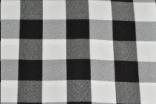 Rental store for Black   White Check Linens in Fresno CA