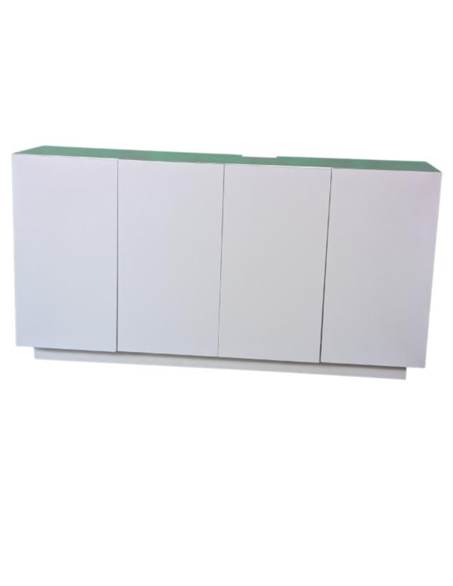 Rental store for Cabinet, White Buffet W LED Lights in Fresno CA