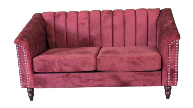 Where to find Burgundy Velvet Loveseat in Fresno