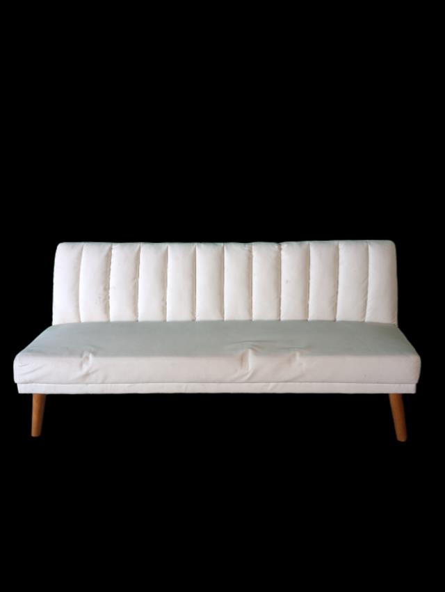 Where to find Sofa, White Leather Futon in Fresno