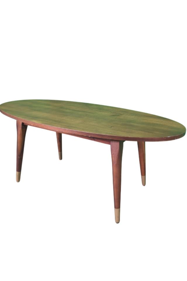 Where to find Table, Mid-Century Oval Gold Feet Coffee in Fresno