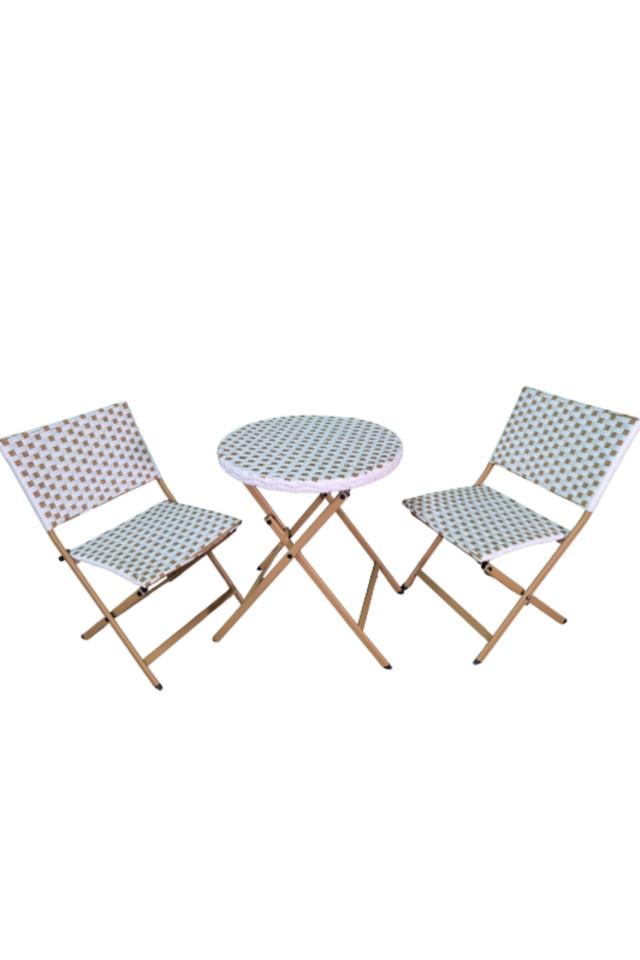 Rental store for Bistro, White Tan Wicker Set in Fresno CA
